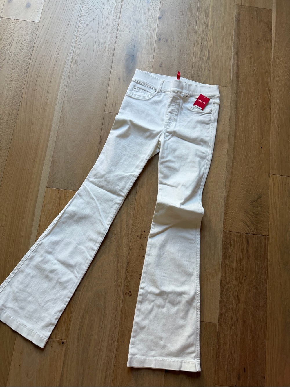 SPANX White Flared Jeans